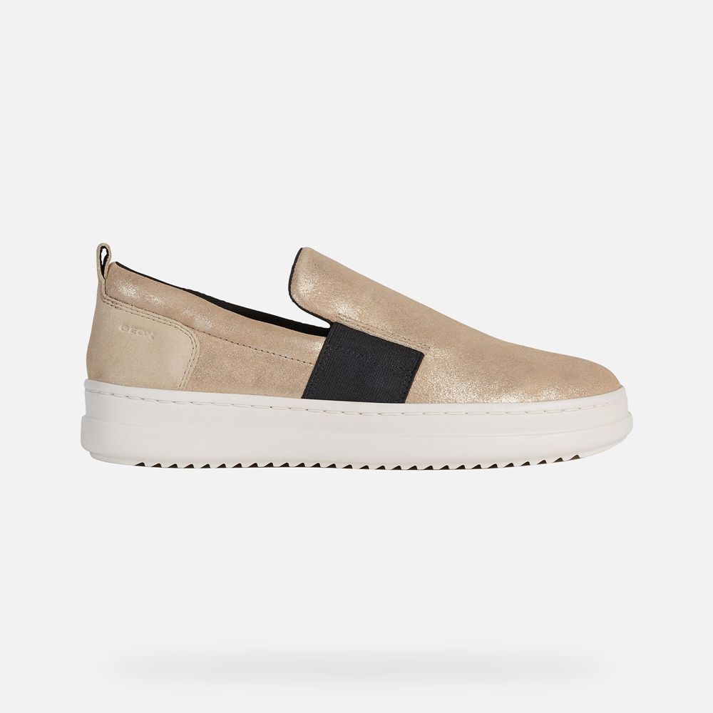 Geox Bayan Spor Ayakkabı Bej Rengi - Pontoise - KOQ-754608